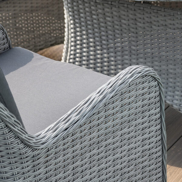 Ascot 8 Seat Oval Rattan Dining Set with Lazy Susan & Weatherproof Cushions