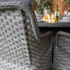 44 Rattan Serena Vienna 8 Seat Fire Pit With 165cm Round Table
