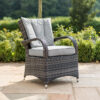 7 Texas 6 Seat Round Rattan Dining Set with Ice Bucket & Lazy Susan β Grey