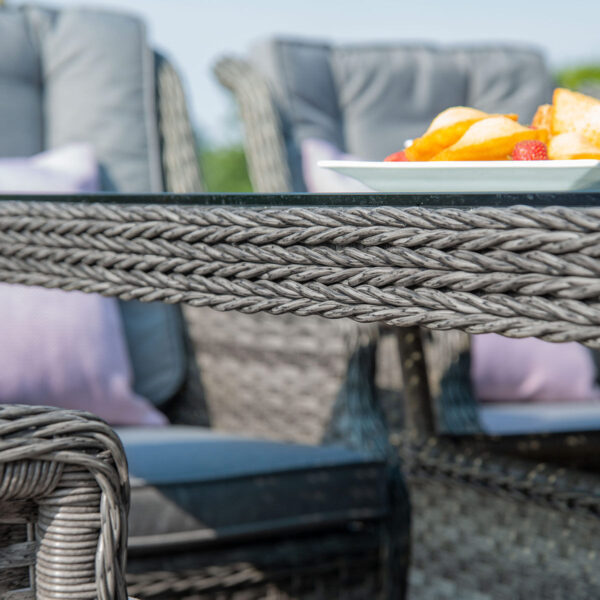 Victoria 6 Seat Round Rattan Dining Set