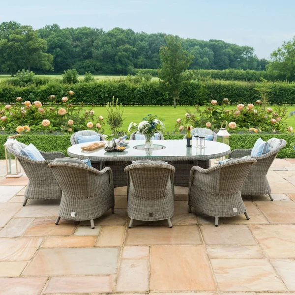 Oxford-Heritage-8-Seat-Rattan-Oval-Dining-Set-1 Oxford β Venice 8 Seat Oval Rattan Dining Set with Ice Bucket