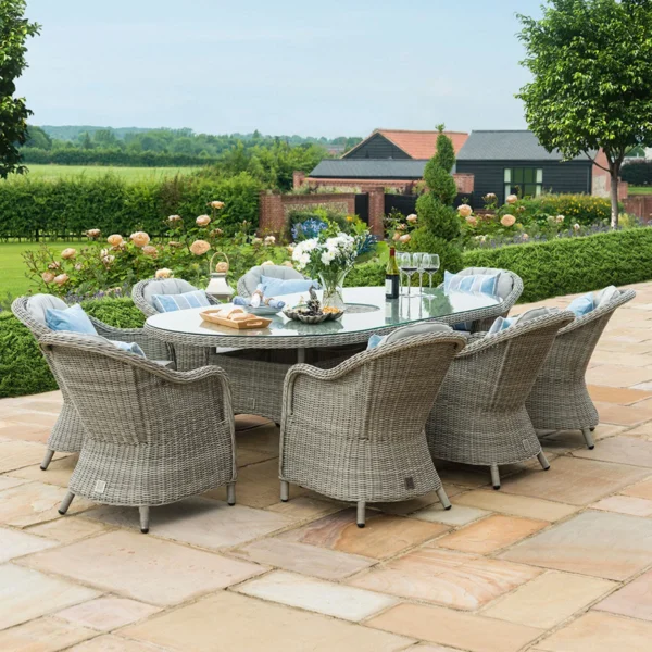 Oxford-Heritage-8-Seat-Rattan-Oval-Dining-Set-2 Oxford β Venice 8 Seat Oval Rattan Dining Set with Ice Bucket