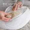 Back and belly pillow with British organic wool filling - Pregnancy pillow