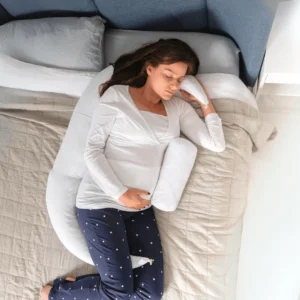 4-in-1 Pregnancy and Nursing Pillow - British Wool with 100% Cotton Cover