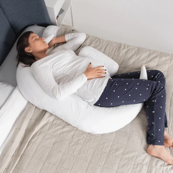 4-in-1 Pregnancy and Nursing Pillow - British Wool with 100% Cotton Cover